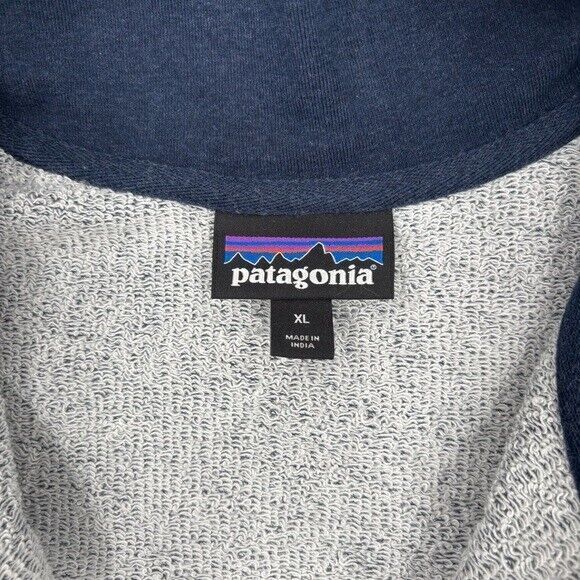 Patagonia Men's Navy Mahnya Fleece Pullover Sz XL - Picture 6 of 11